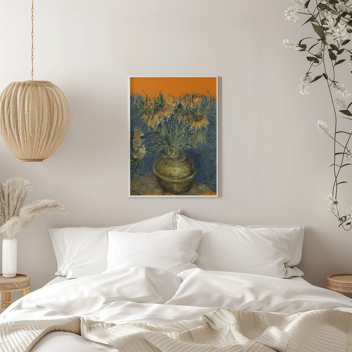 Collage Sunflowers and the splash Van Gogh - Stretched Canvas, Poster or Fine Art Print I Heart Wall Art