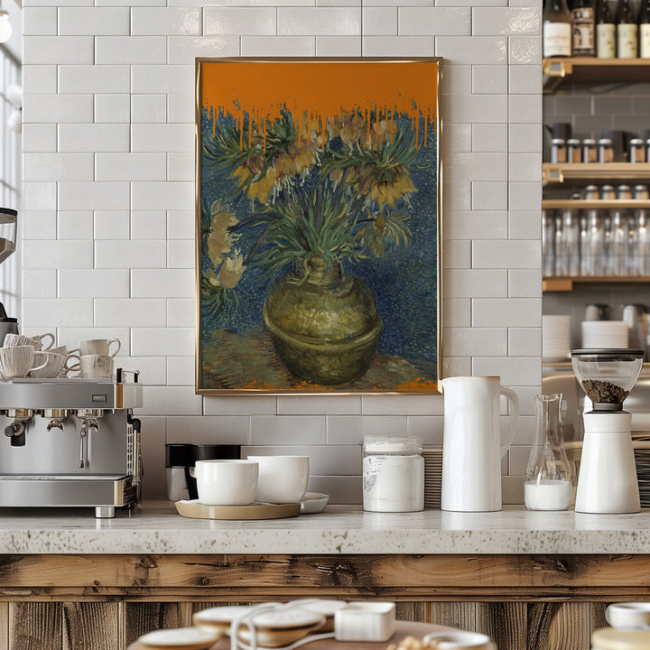 Collage Sunflowers and the splash Van Gogh - Stretched Canvas, Poster or Fine Art Print I Heart Wall Art