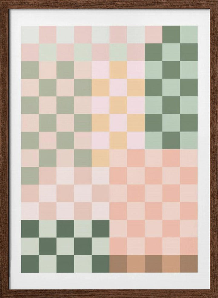Color Grid Harmony - Stretched Canvas, Poster or Fine Art Print - I Heart Wall Art - Poster Print, Canvas Print or Framed Art Print