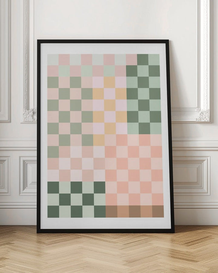 Color Grid Harmony - Stretched Canvas, Poster or Fine Art Print - I Heart Wall Art - Poster Print, Canvas Print or Framed Art Print