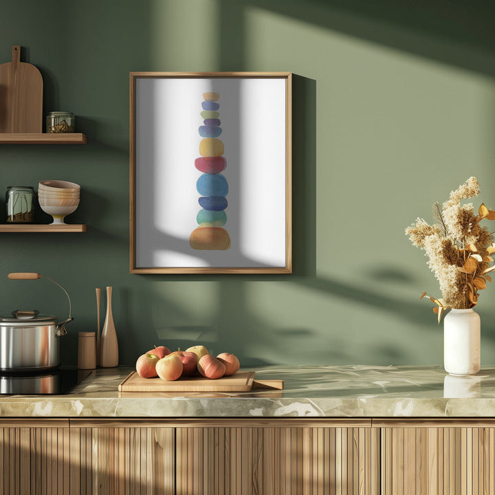 Color Tower - Stretched Canvas, Poster or Fine Art Print I Heart Wall Art
