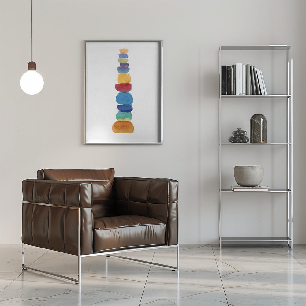 Color Tower - Stretched Canvas, Poster or Fine Art Print I Heart Wall Art