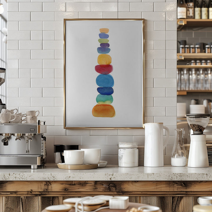 Color Tower - Stretched Canvas, Poster or Fine Art Print I Heart Wall Art