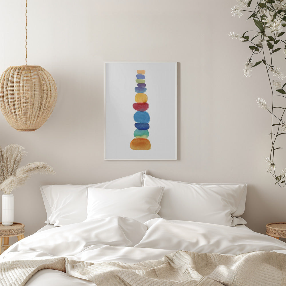 Color Tower - Stretched Canvas, Poster or Fine Art Print I Heart Wall Art