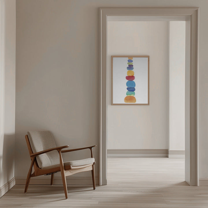 Color Tower - Stretched Canvas, Poster or Fine Art Print I Heart Wall Art