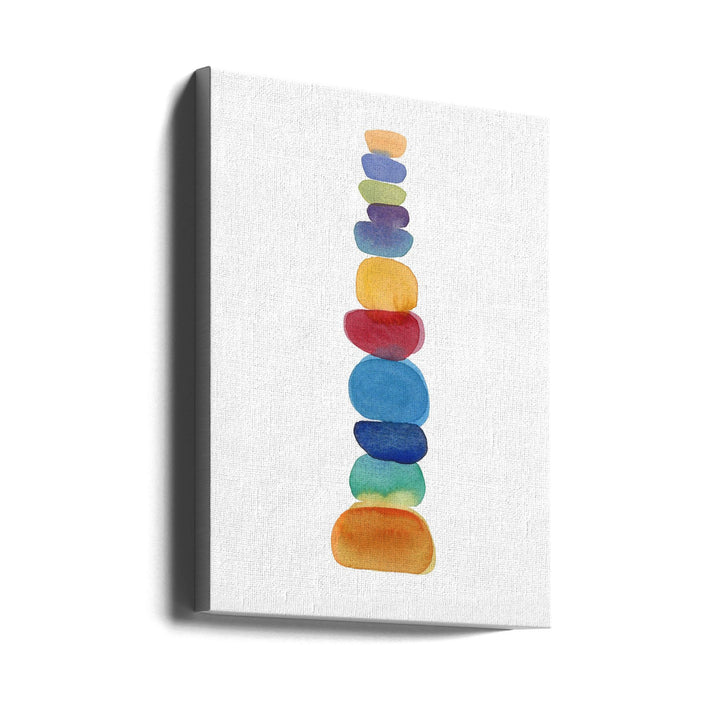Color Tower - Stretched Canvas, Poster or Fine Art Print I Heart Wall Art