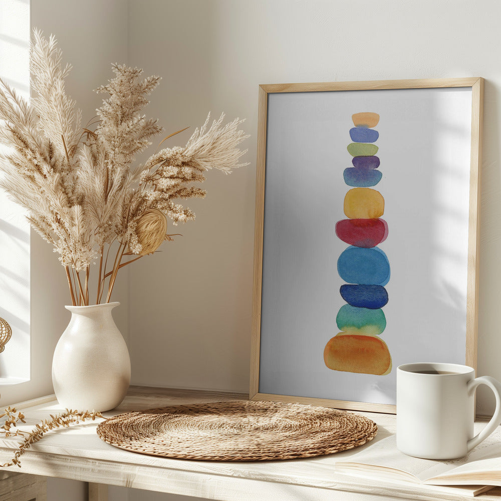 Color Tower - Stretched Canvas, Poster or Fine Art Print I Heart Wall Art
