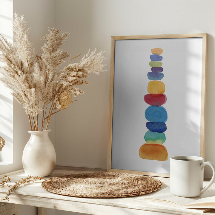 Color Tower - Stretched Canvas, Poster or Fine Art Print I Heart Wall Art