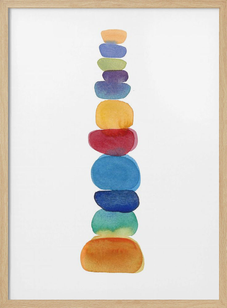 Color Tower - Stretched Canvas, Poster or Fine Art Print I Heart Wall Art
