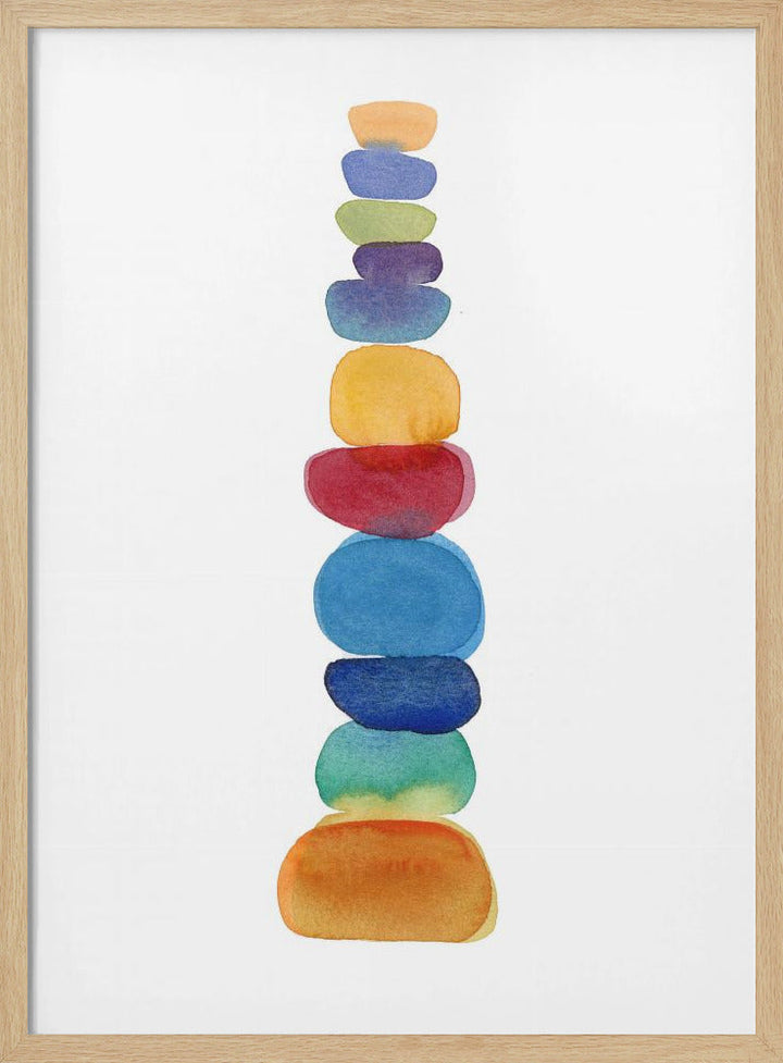 Color Tower - Stretched Canvas, Poster or Fine Art Print I Heart Wall Art