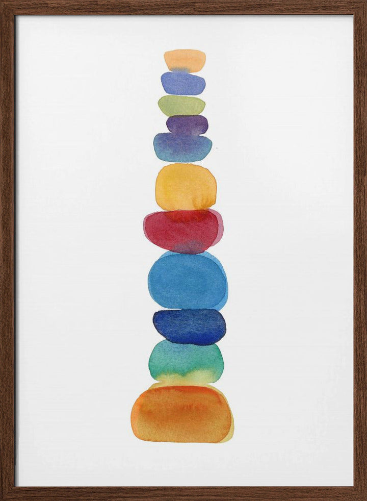 Color Tower - Stretched Canvas, Poster or Fine Art Print I Heart Wall Art