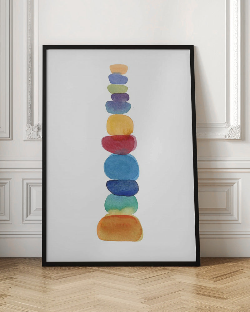Color Tower - Stretched Canvas, Poster or Fine Art Print I Heart Wall Art