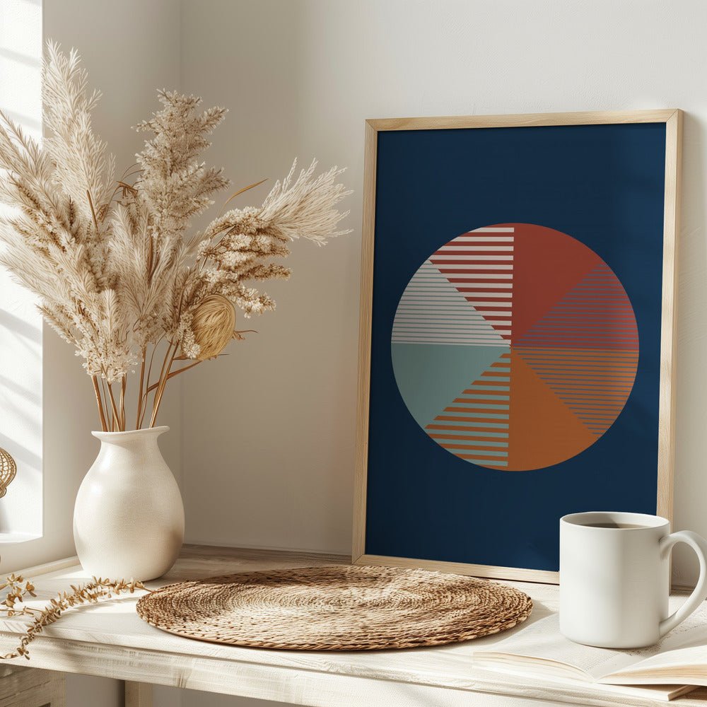 Color Wheel Stripes - Stretched Canvas, Poster or Fine Art Print - I Heart Wall Art - Poster Print, Canvas Print or Framed Art Print