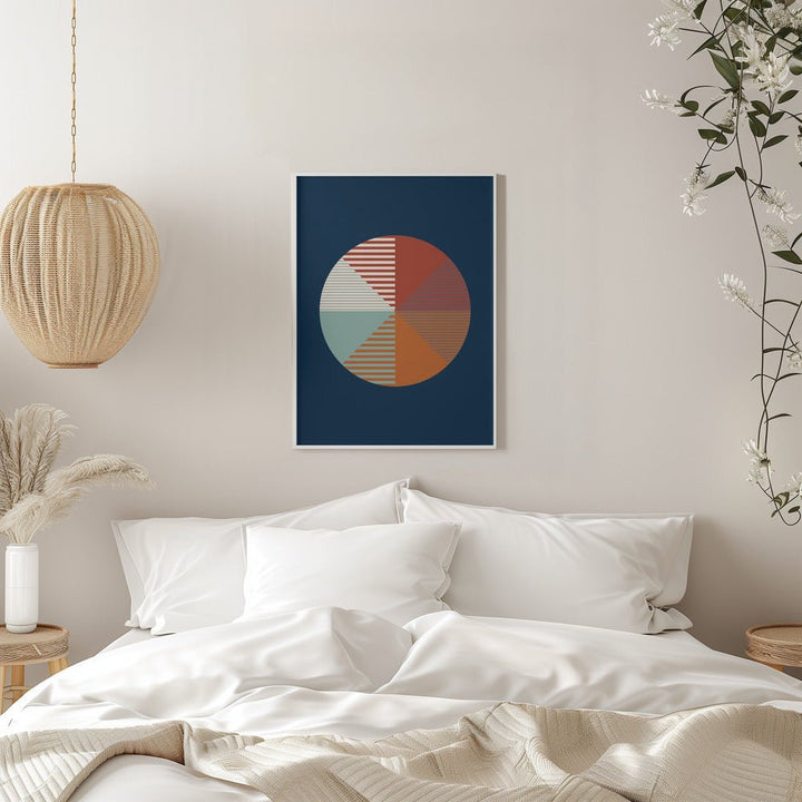 Color Wheel Stripes - Stretched Canvas, Poster or Fine Art Print - I Heart Wall Art - Poster Print, Canvas Print or Framed Art Print