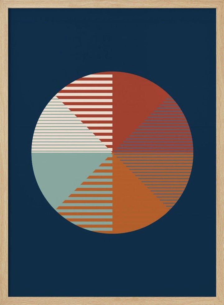 Color Wheel Stripes - Stretched Canvas, Poster or Fine Art Print - I Heart Wall Art - Poster Print, Canvas Print or Framed Art Print