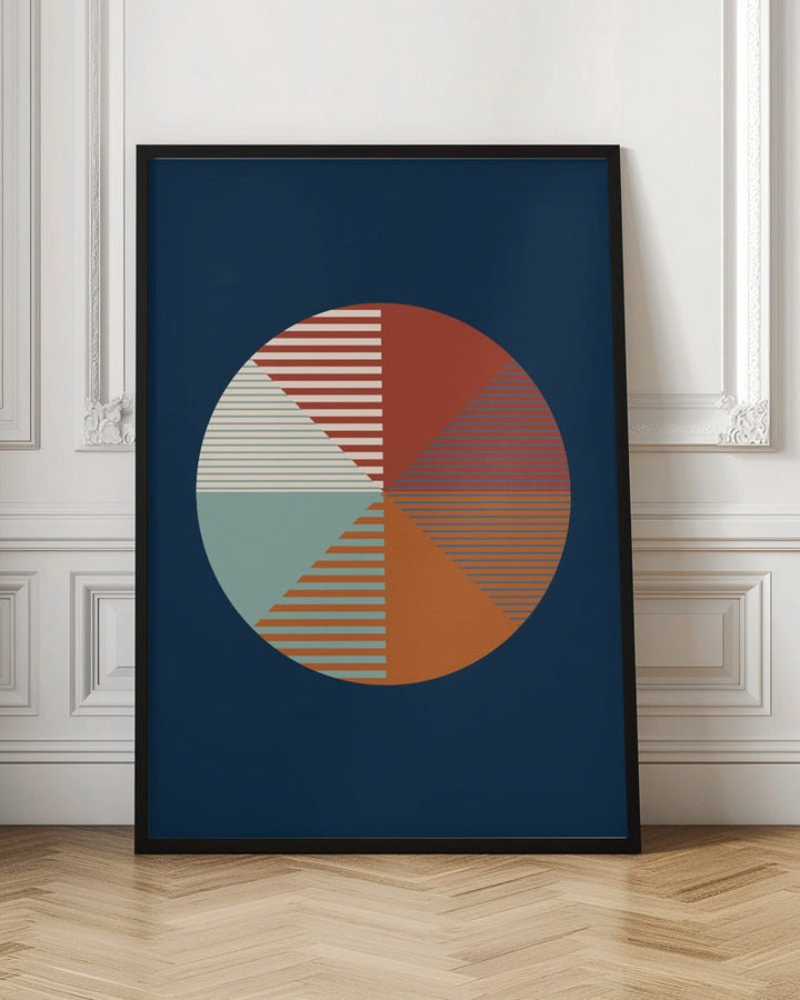 Color Wheel Stripes - Stretched Canvas, Poster or Fine Art Print - I Heart Wall Art - Poster Print, Canvas Print or Framed Art Print