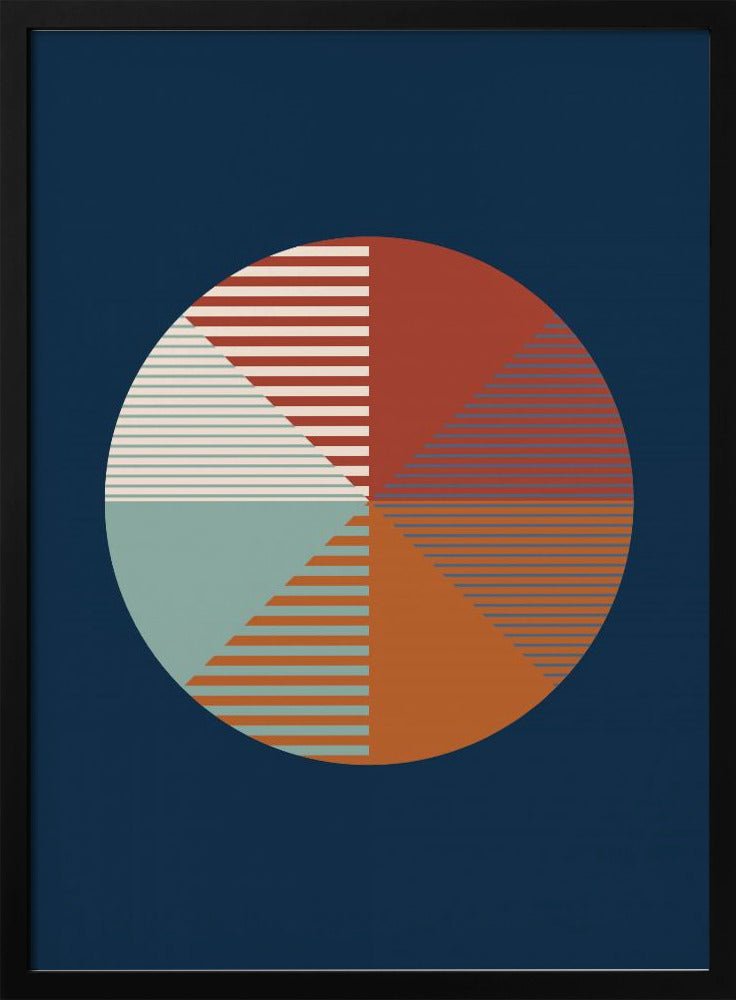Color Wheel Stripes - Stretched Canvas, Poster or Fine Art Print - I Heart Wall Art - Poster Print, Canvas Print or Framed Art Print