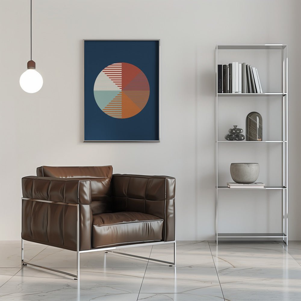 Color Wheel Stripes - Stretched Canvas, Poster or Fine Art Print - I Heart Wall Art - Poster Print, Canvas Print or Framed Art Print