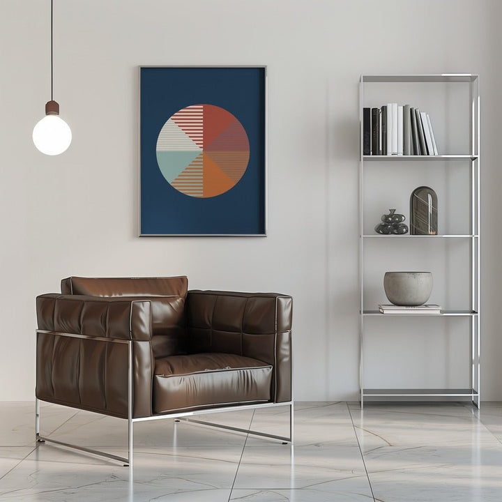 Color Wheel Stripes - Stretched Canvas, Poster or Fine Art Print - I Heart Wall Art - Poster Print, Canvas Print or Framed Art Print