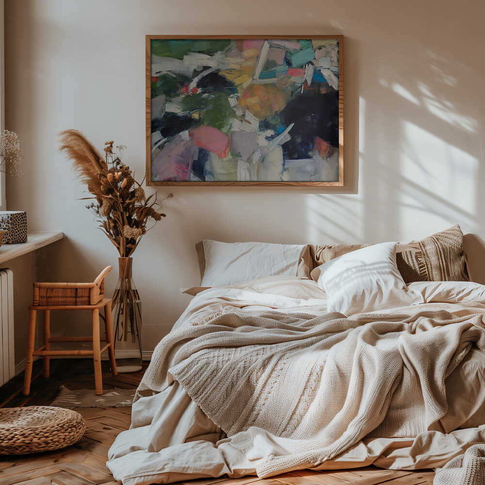 Colorful Abstract Energy - Stretched Canvas Poster or Fine Art Print