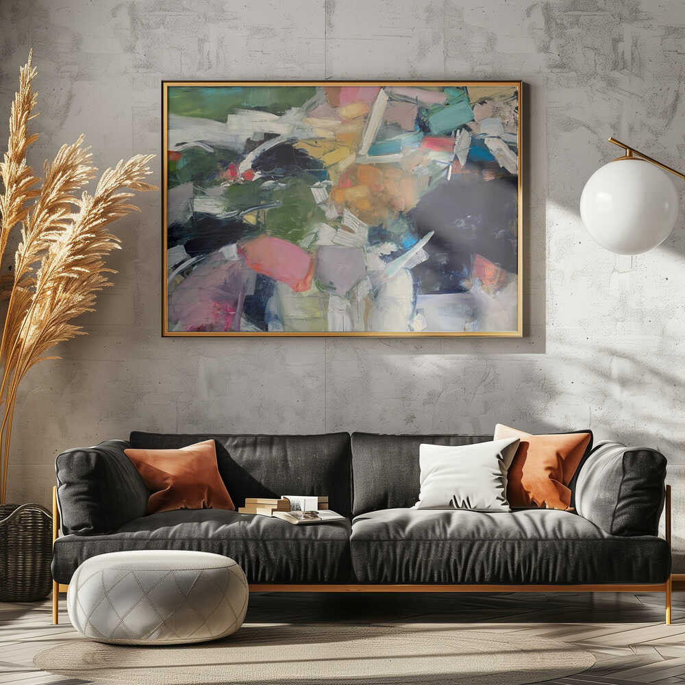 Colorful Abstract Energy - Stretched Canvas Poster or Fine Art Print