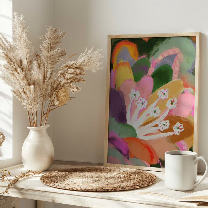 Colorful Bloom - Stretched Canvas, Poster or Fine Art Print I Heart Wall Art