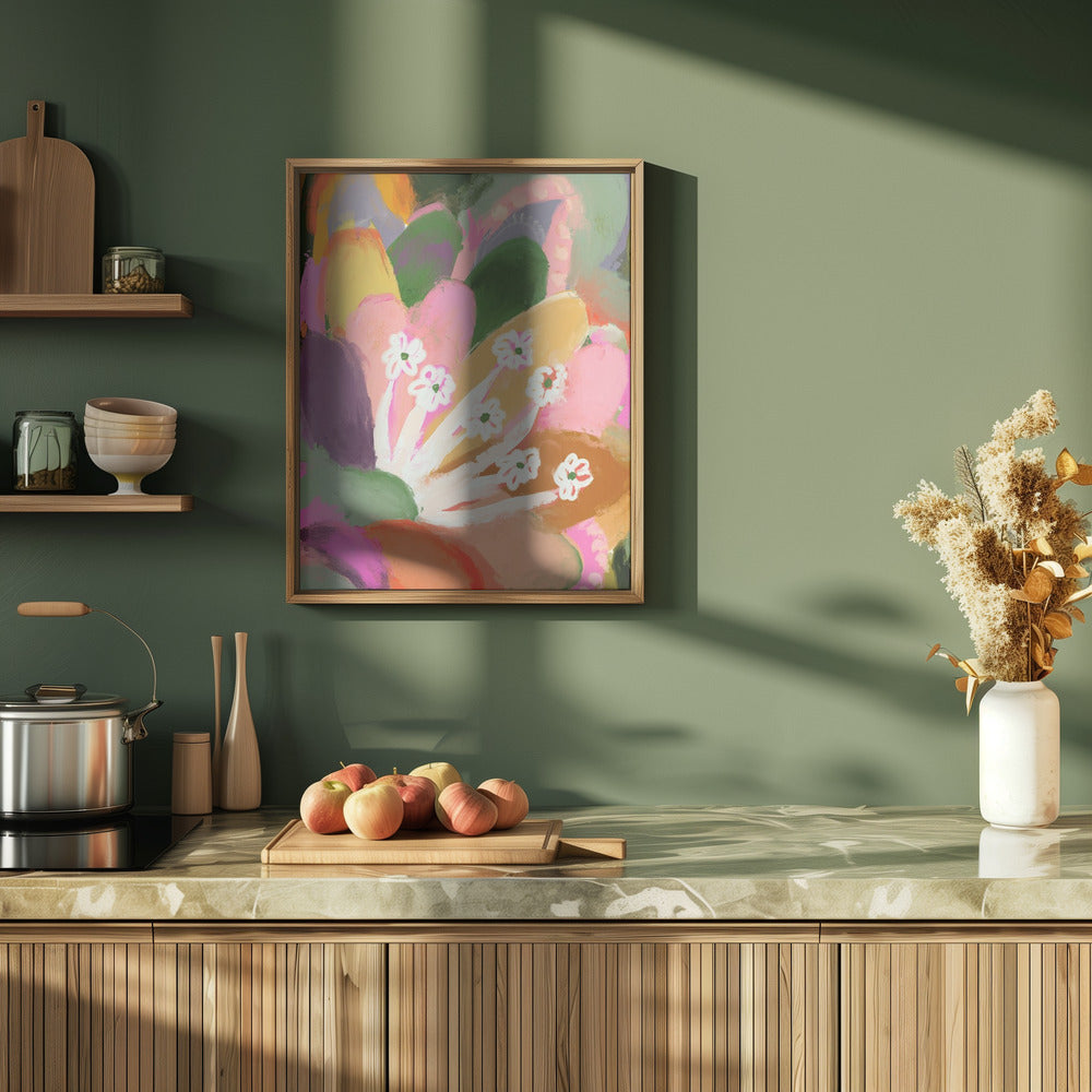 Colorful Bloom - Stretched Canvas, Poster or Fine Art Print I Heart Wall Art