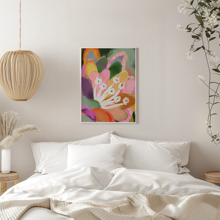 Colorful Bloom - Stretched Canvas, Poster or Fine Art Print I Heart Wall Art