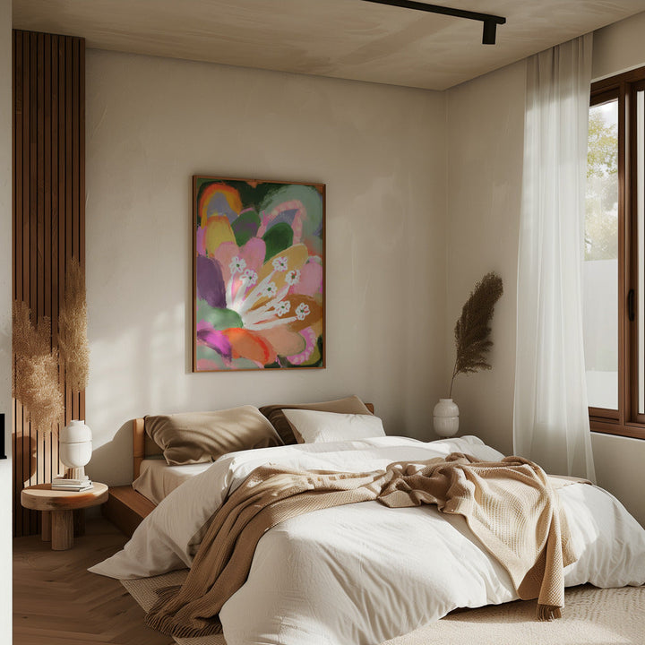 Colorful Bloom - Stretched Canvas, Poster or Fine Art Print I Heart Wall Art
