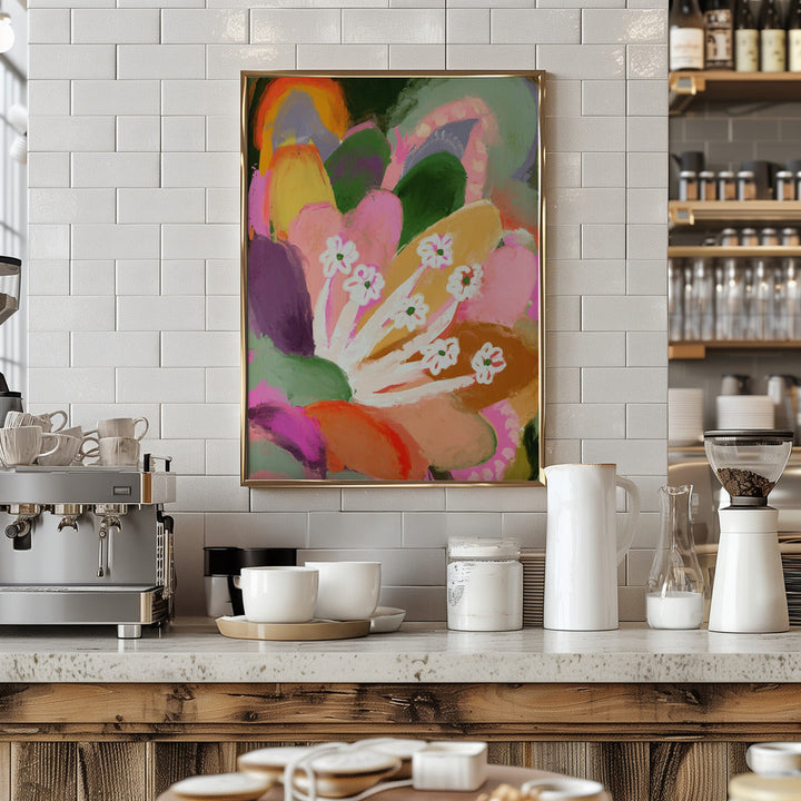Colorful Bloom - Stretched Canvas, Poster or Fine Art Print I Heart Wall Art