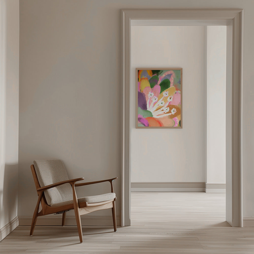 Colorful Bloom - Stretched Canvas, Poster or Fine Art Print I Heart Wall Art