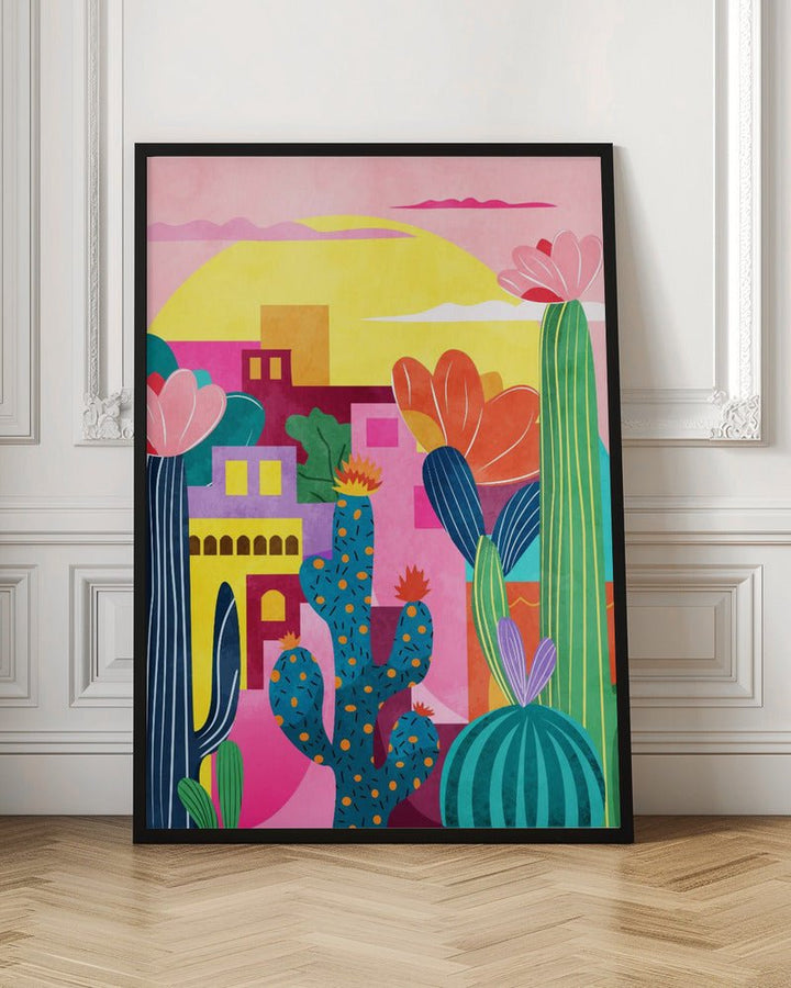 Colorful Desert Scene - Stretched Canvas or Fine Art Print - I Heart Wall Art - Poster Print, Canvas Print or Framed Art Print