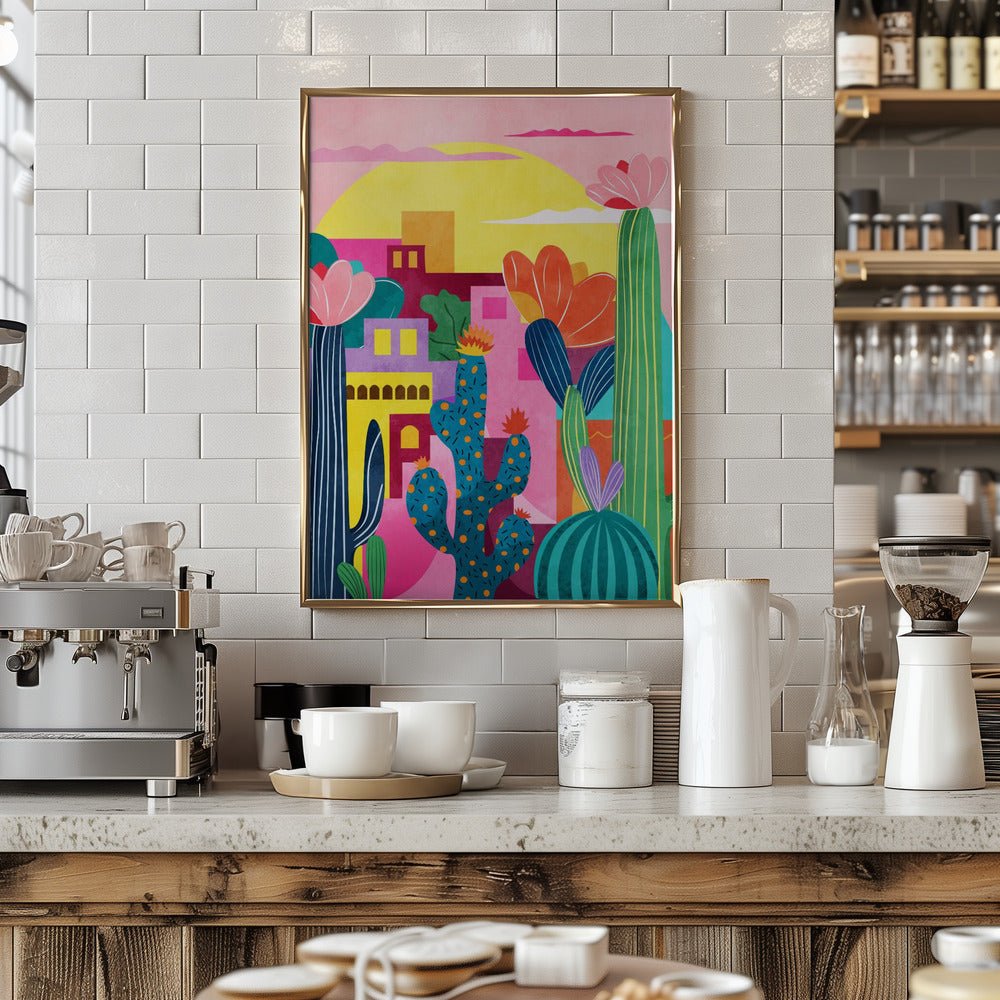 Colorful Desert Scene - Stretched Canvas or Fine Art Print - I Heart Wall Art - Poster Print, Canvas Print or Framed Art Print