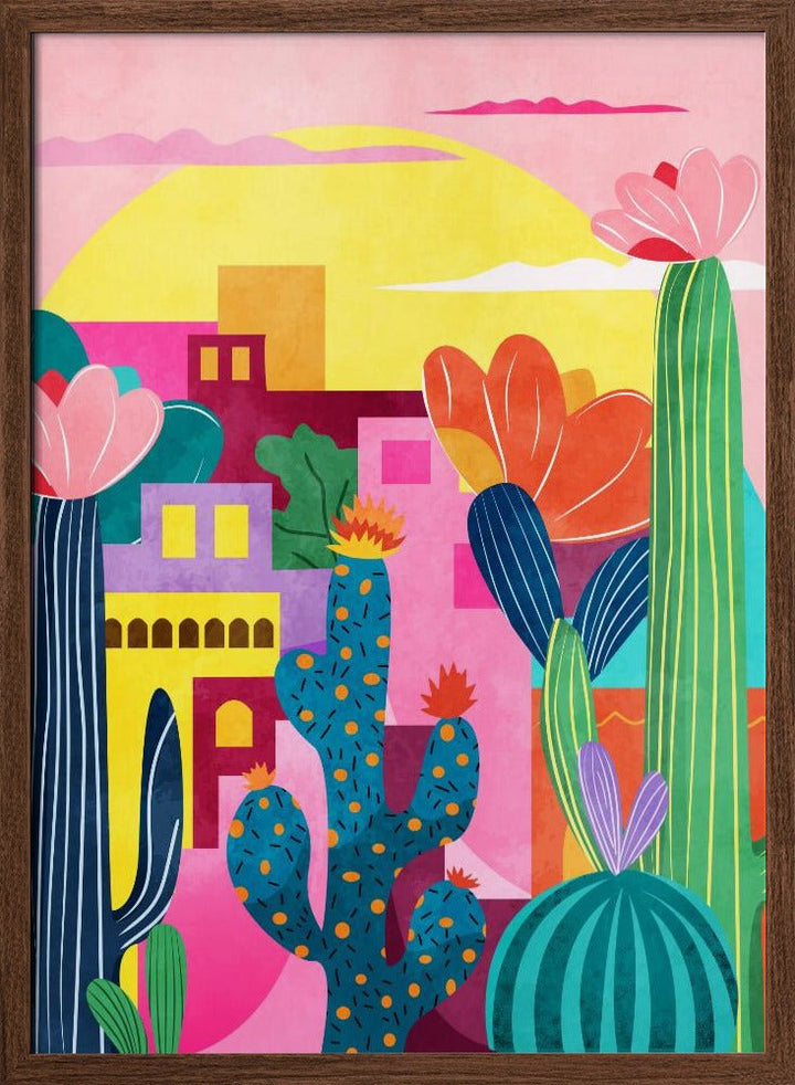 Colorful Desert Scene - Stretched Canvas or Fine Art Print - I Heart Wall Art - Poster Print, Canvas Print or Framed Art Print