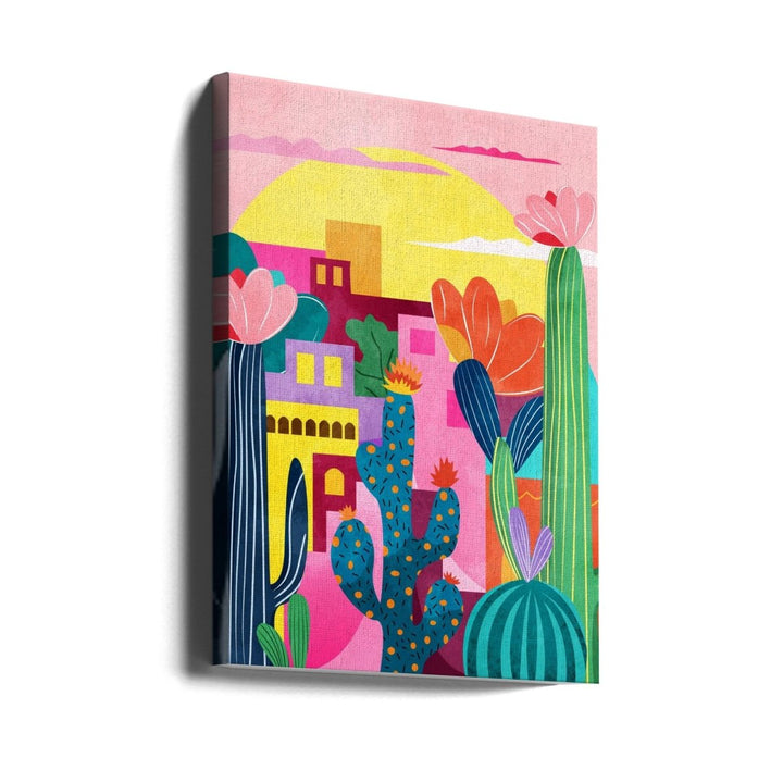 Colorful Desert Scene - Stretched Canvas or Fine Art Print - I Heart Wall Art - Poster Print, Canvas Print or Framed Art Print