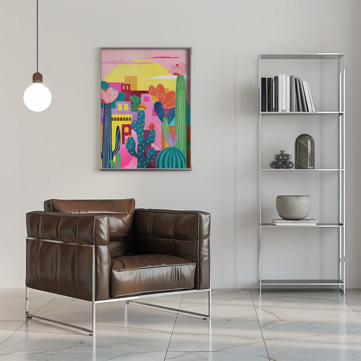 Colorful Desert Scene - Stretched Canvas or Fine Art Print - I Heart Wall Art - Poster Print, Canvas Print or Framed Art Print