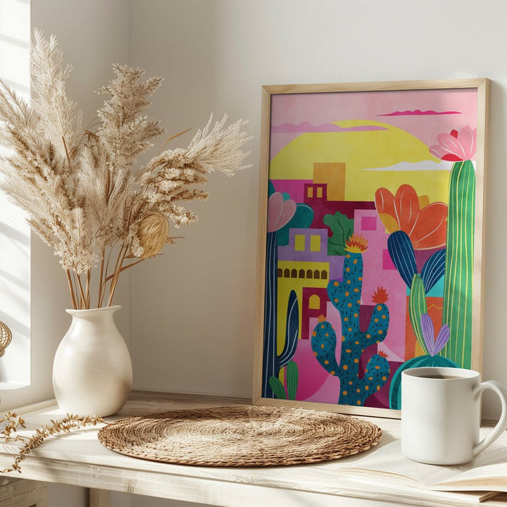 Colorful Desert Scene - Stretched Canvas or Fine Art Print - I Heart Wall Art - Poster Print, Canvas Print or Framed Art Print