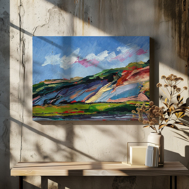 Colorful Dunes - Stretched Canvas, Poster or Fine Art Print I Heart Wall Art