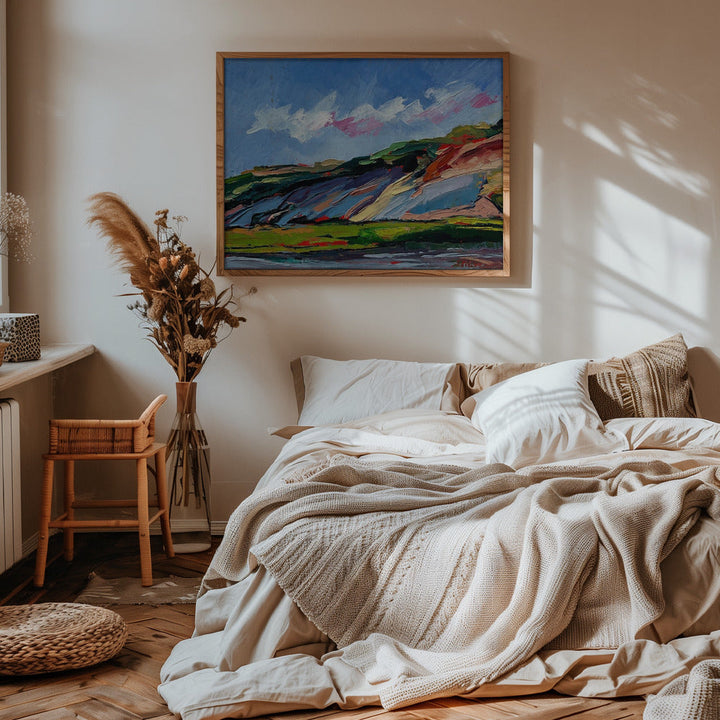 Colorful Dunes - Stretched Canvas, Poster or Fine Art Print I Heart Wall Art