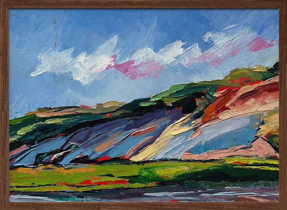 Colorful Dunes - Stretched Canvas, Poster or Fine Art Print I Heart Wall Art
