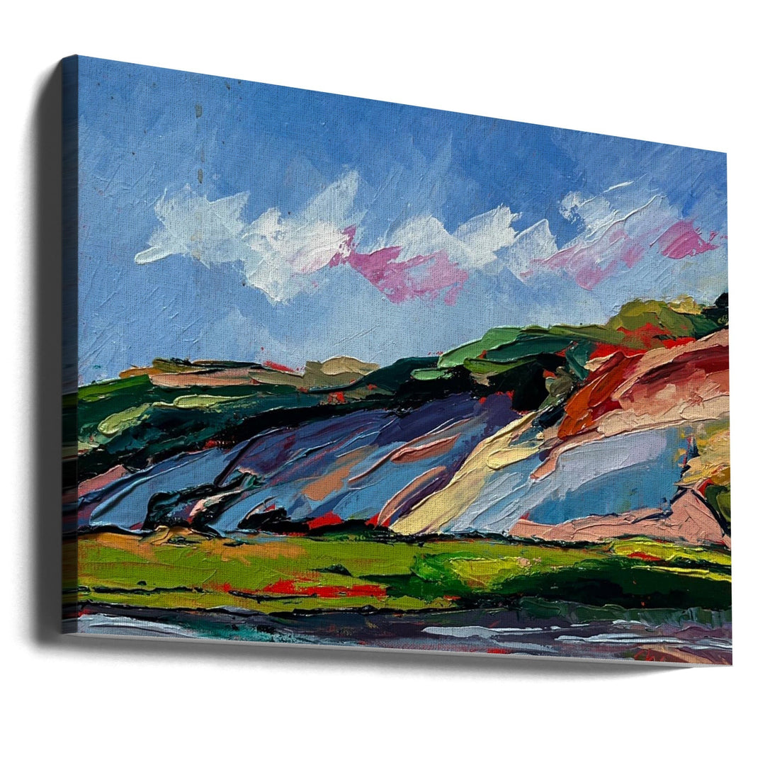 Colorful Dunes - Stretched Canvas, Poster or Fine Art Print I Heart Wall Art