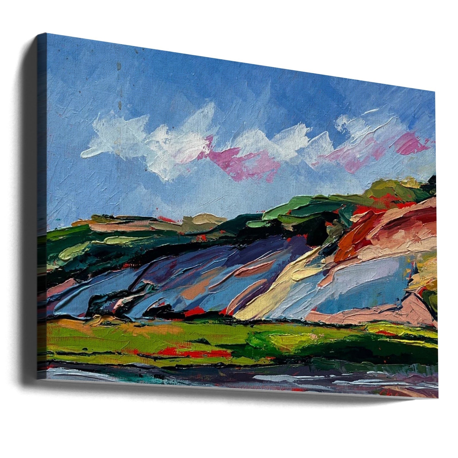 Colorful Dunes - Stretched Canvas, Poster or Fine Art Print I Heart Wall Art