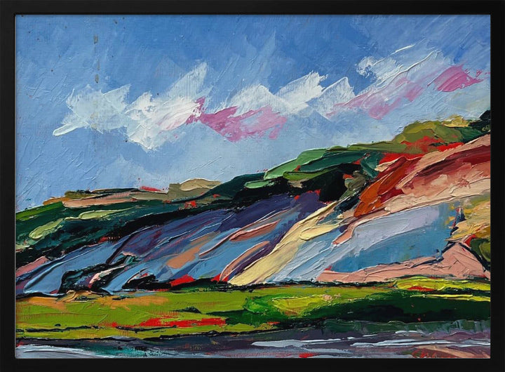 Colorful Dunes - Stretched Canvas, Poster or Fine Art Print I Heart Wall Art