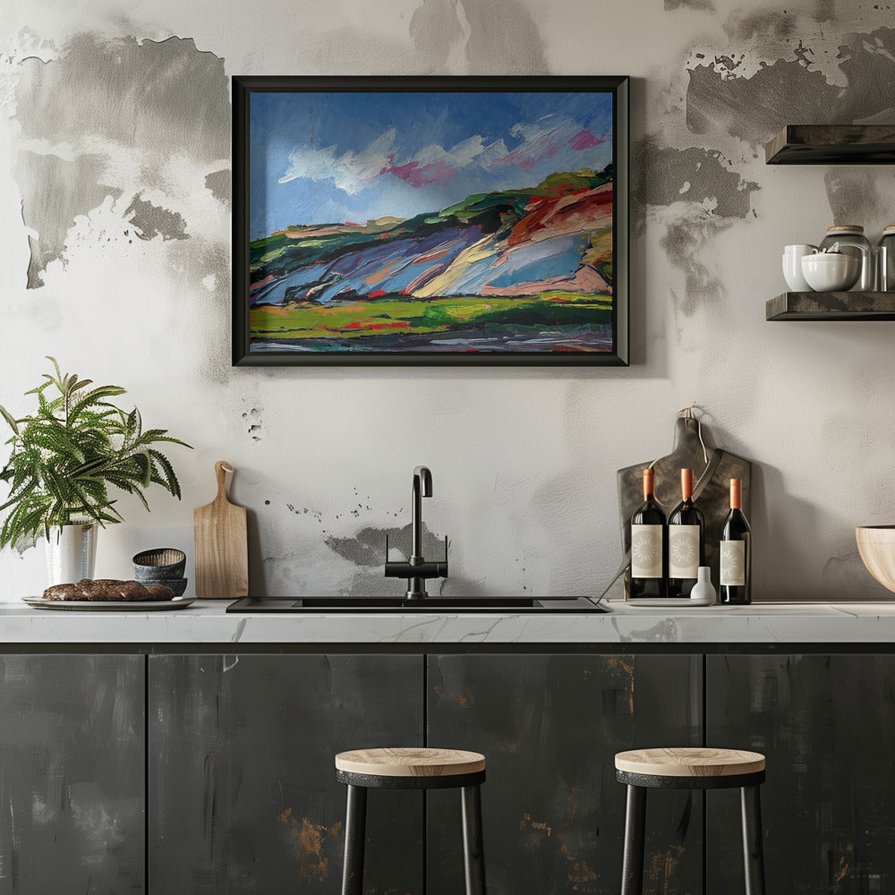 Colorful Dunes - Stretched Canvas, Poster or Fine Art Print I Heart Wall Art