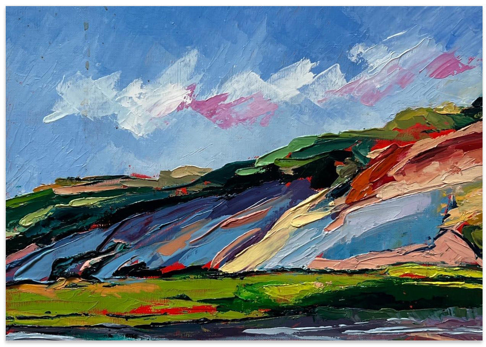 Colorful Dunes - Stretched Canvas, Poster or Fine Art Print I Heart Wall Art