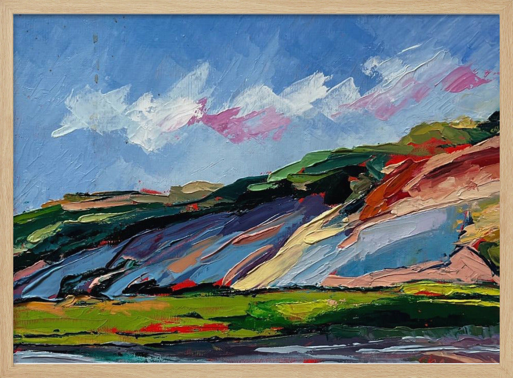 Colorful Dunes - Stretched Canvas, Poster or Fine Art Print I Heart Wall Art