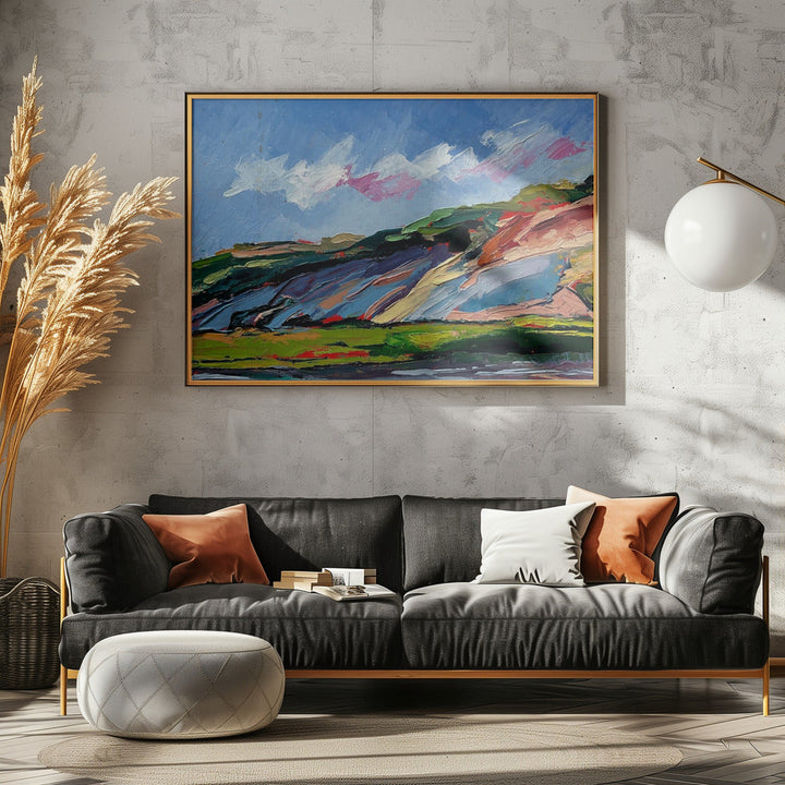 Colorful Dunes - Stretched Canvas, Poster or Fine Art Print I Heart Wall Art