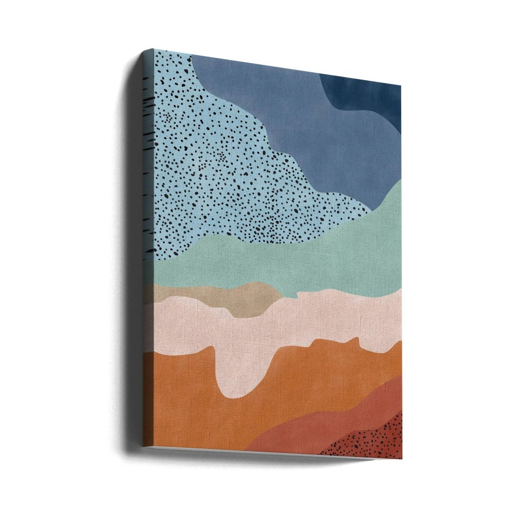 Colorful Flowing Shapes - Stretched Canvas, Poster or Fine Art Print - I Heart Wall Art - Poster Print, Canvas Print or Framed Art Print