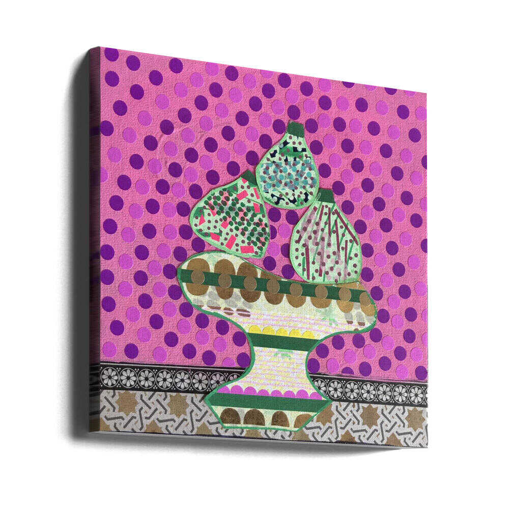 Colorful Fruit Still Life - Square Stretched Canvas, Poster or Fine Art Print - I Heart Wall Art - Poster Print, Canvas Print or Framed Art Print