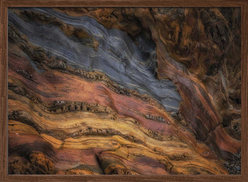 Colorful Geological Layers - Stretched Canvas, Poster or Fine Art Print - I Heart Wall Art - Poster Print, Canvas Print or Framed Art Print